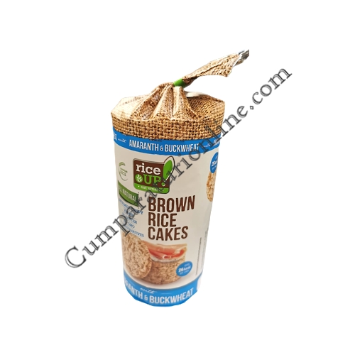 Rondele de orez brun cu amarant & hrisca fara gluten Rice Up 120 gr.